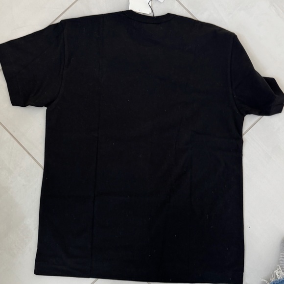 Comme des Garcons Black Tee with Red Heart - Picture 2 of 2
